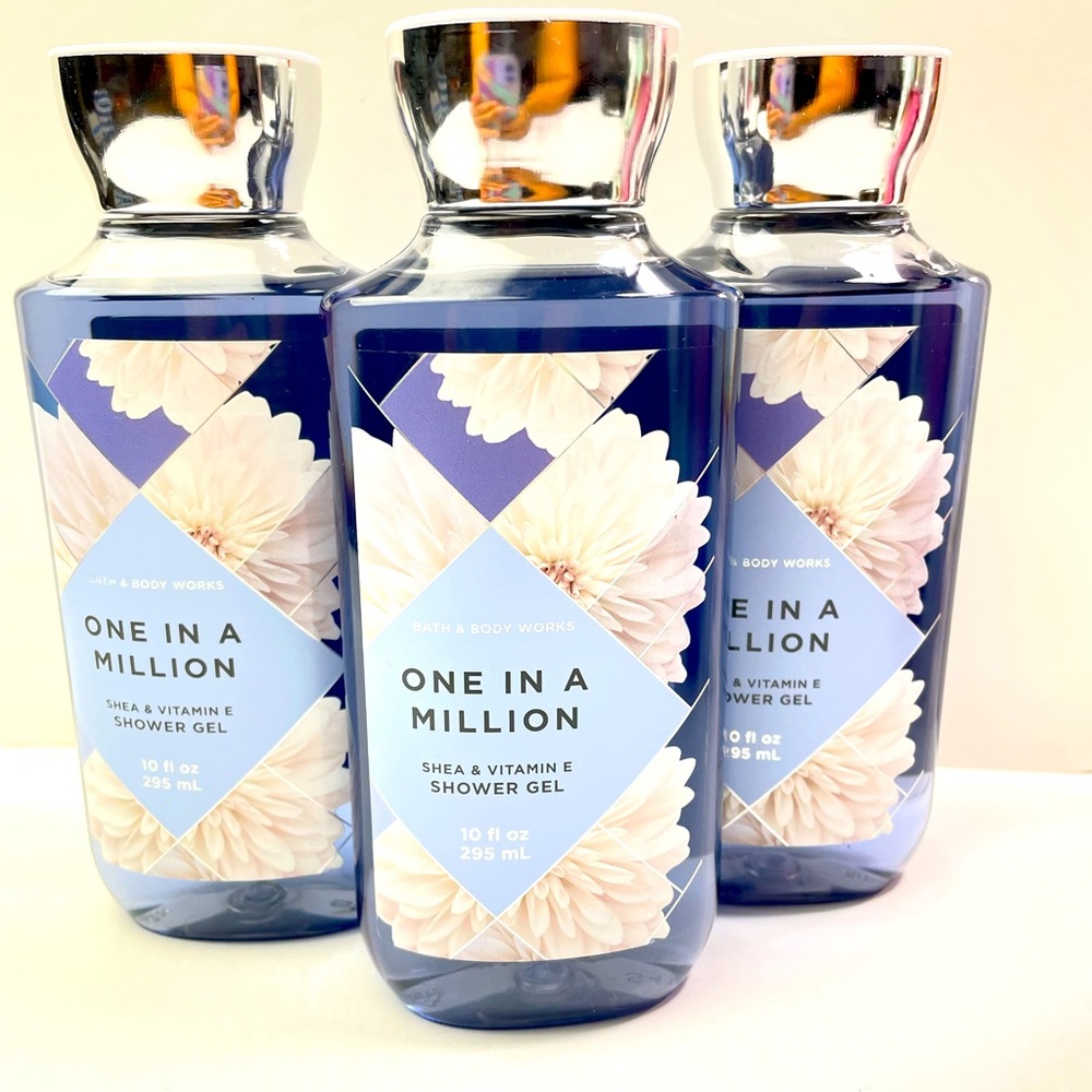 3-PACK~ ONE IN A MILLION BATH AND BODY WORKS SHOWER GEL 10 FL - Picture 2 of 5
